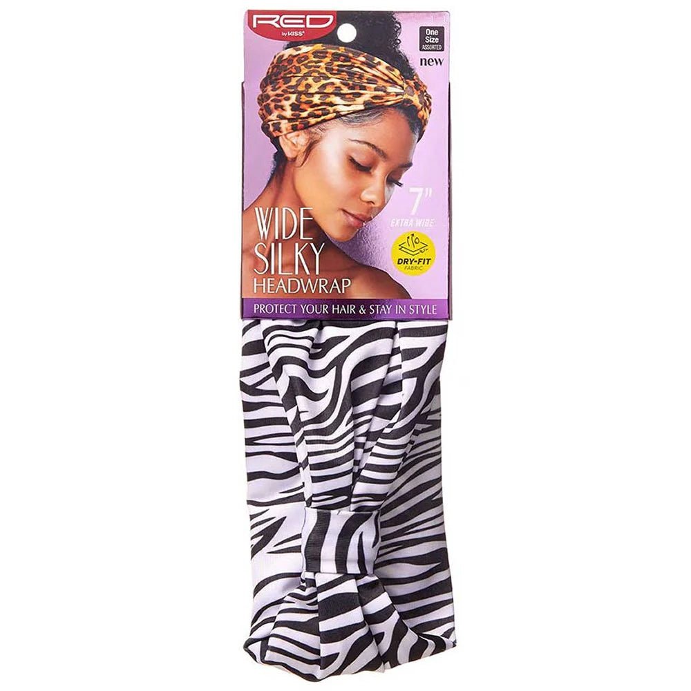 Red by Kiss Wide Silky Head Wrap – Bold, Beautiful & Protective 7" (One Size) - Beauty Exchange Beauty Supply