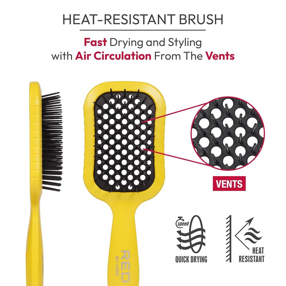 RED Dry Vent Brush – Fast Drying, Medium Size - Beauty Exchange Beauty Supply