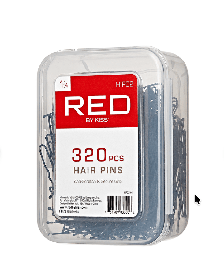 Red Hair Pins – 1 3/4", 320 Count, Black - Beauty Exchange Beauty Supply