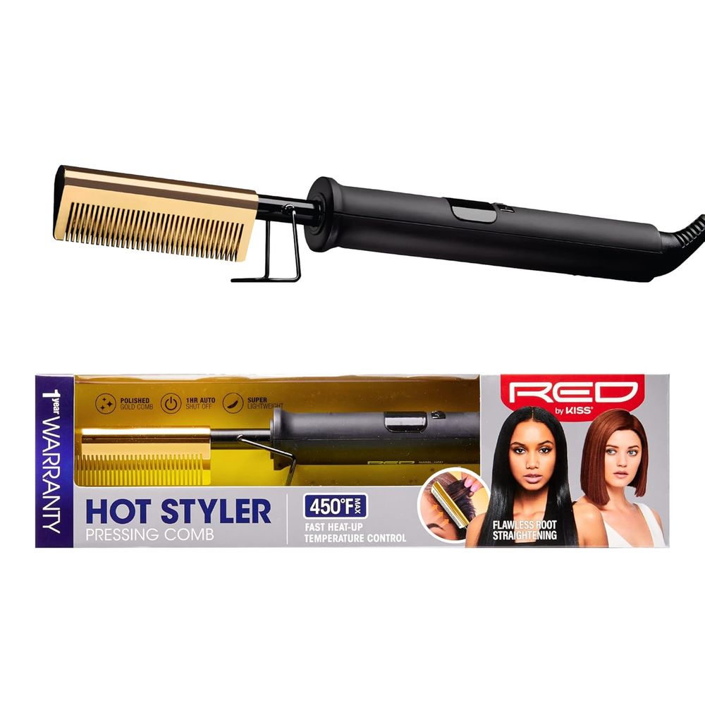 RED Hot Styler Pressing Comb – TC HC01 - Beauty Exchange Beauty Supply