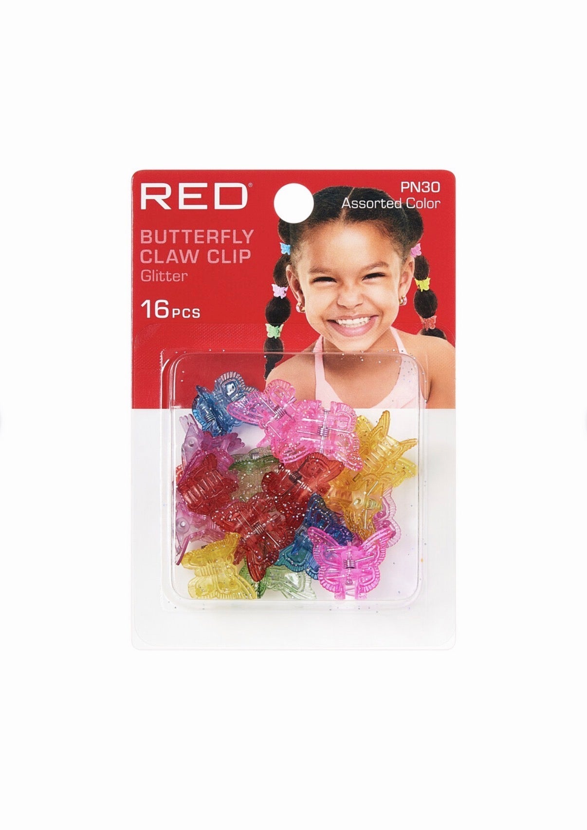 RED Kids Chrome Claw Hair Clips - Beauty Exchange Beauty Supply