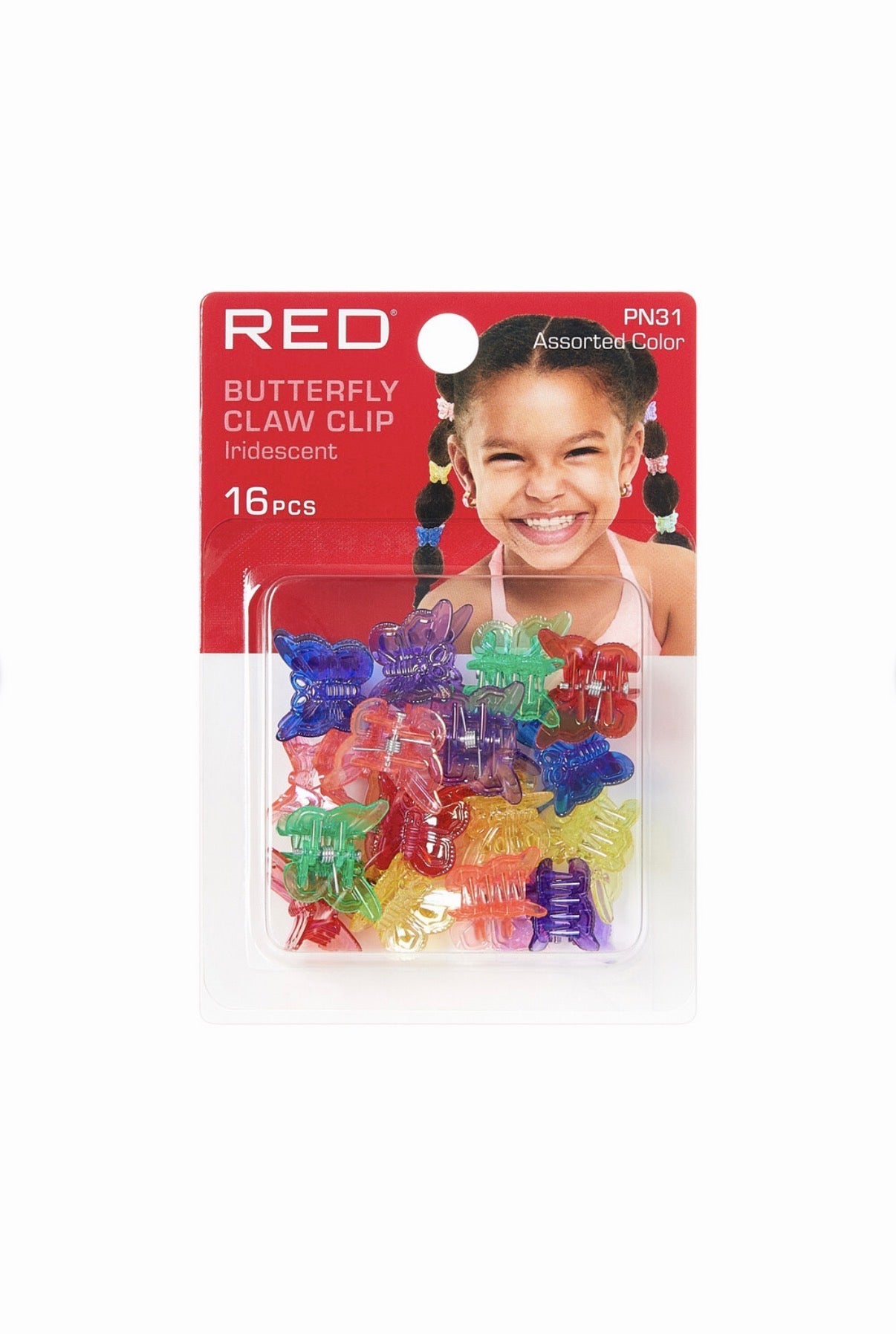 RED Kids Chrome Claw Hair Clips - Beauty Exchange Beauty Supply