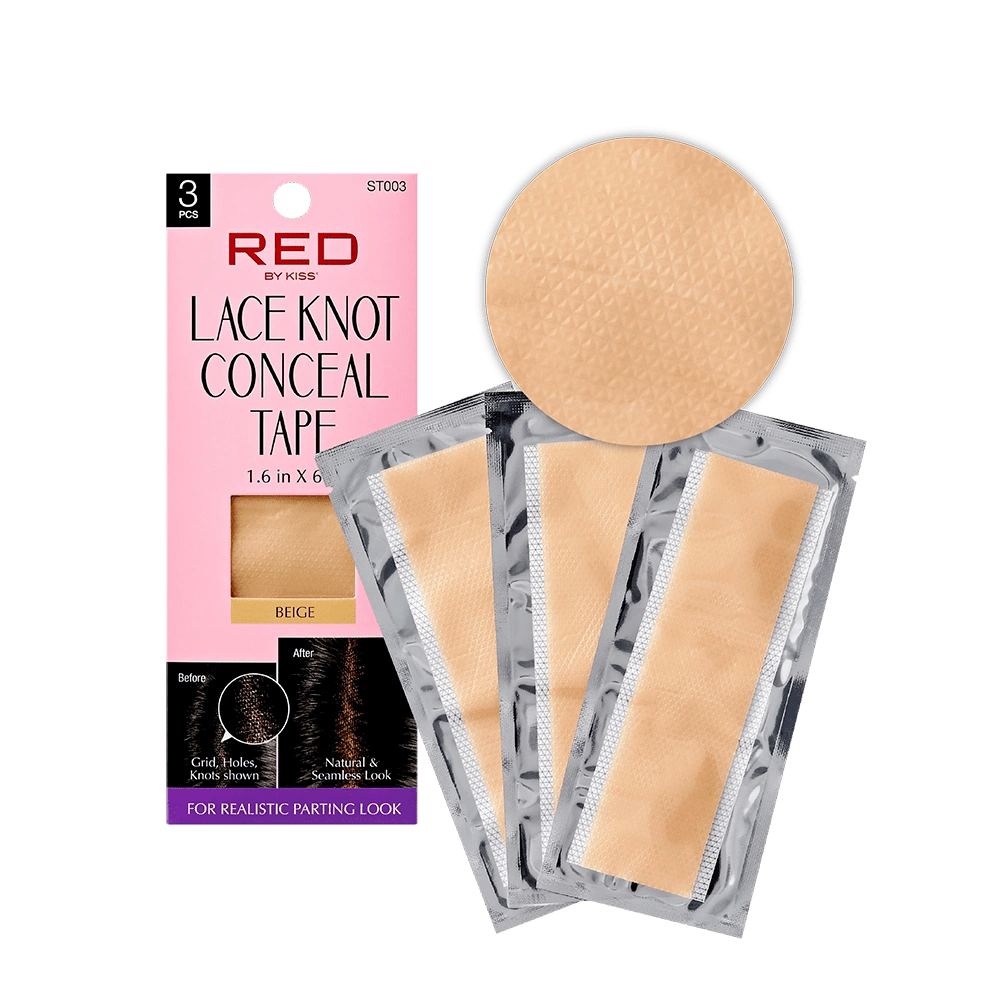 Red Lace Knot Conceal Tape – 3pcs Pack for Wig Lace Blending - Beauty Exchange Beauty Supply
