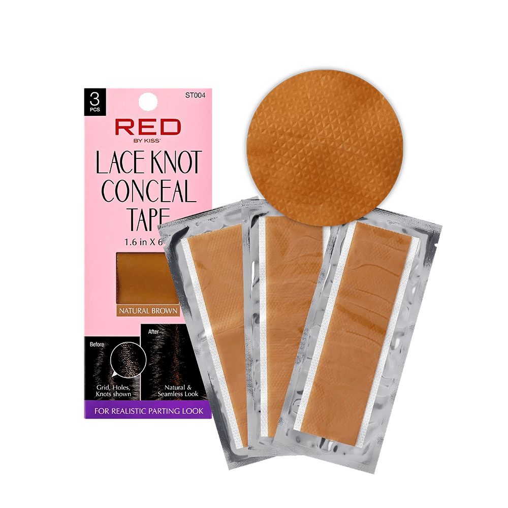 Red Lace Knot Conceal Tape – 3pcs Pack for Wig Lace Blending - Beauty Exchange Beauty Supply