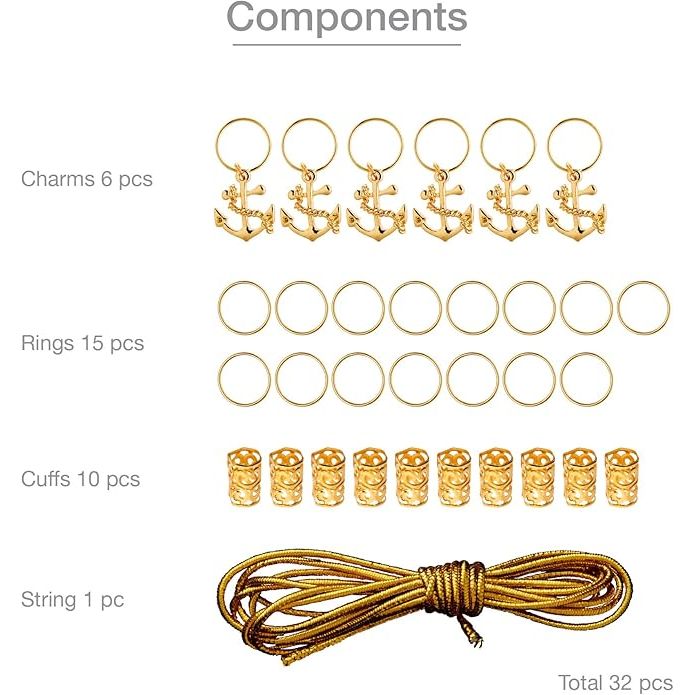 RED Luxury Hair Braid Charm – Assorted Styles HZ85–HZ95 - Beauty Exchange Beauty Supply