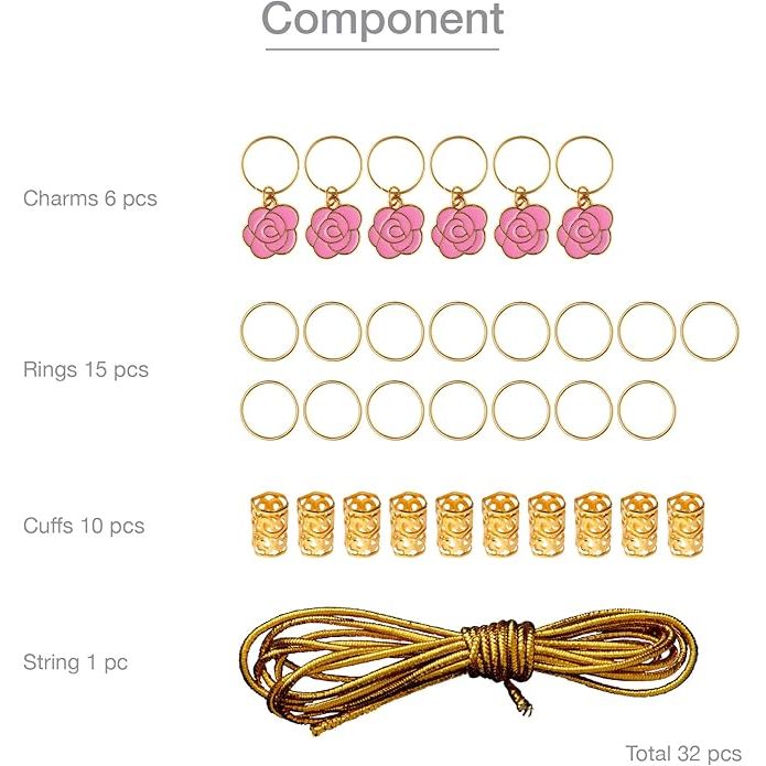 RED Luxury Hair Braid Charm – Assorted Styles HZ85–HZ95 - Beauty Exchange Beauty Supply