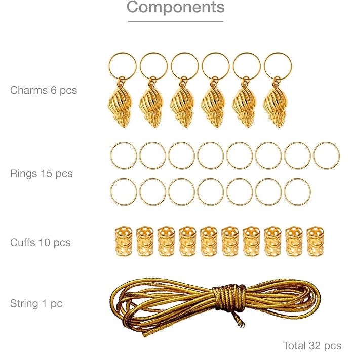 RED Luxury Hair Braid Charm – Assorted Styles HZ85–HZ95 - Beauty Exchange Beauty Supply