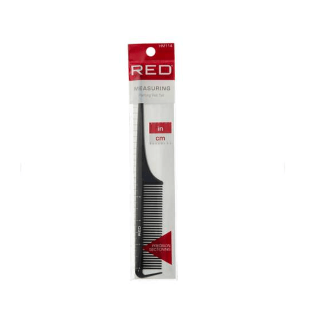 Red Measuring Precision Sectioning Comb - Beauty Exchange Beauty Supply