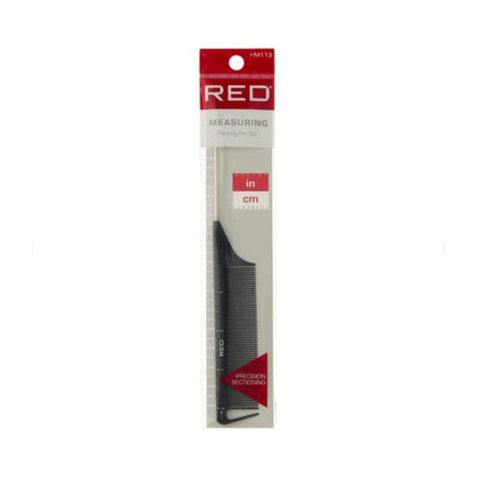 Red Measuring Precision Sectioning Comb - Beauty Exchange Beauty Supply