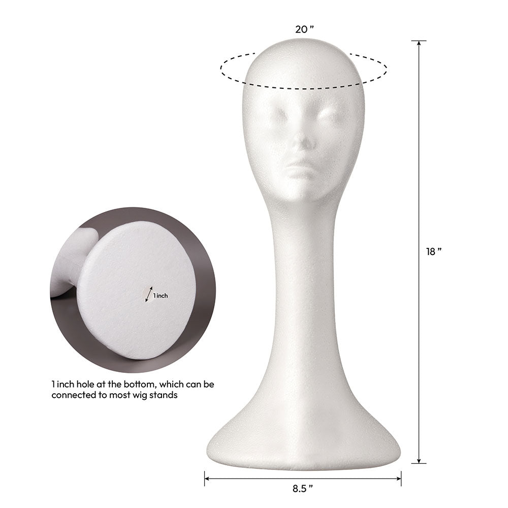 RED Premium Foam Mannequin Head - Beauty Exchange Beauty Supply