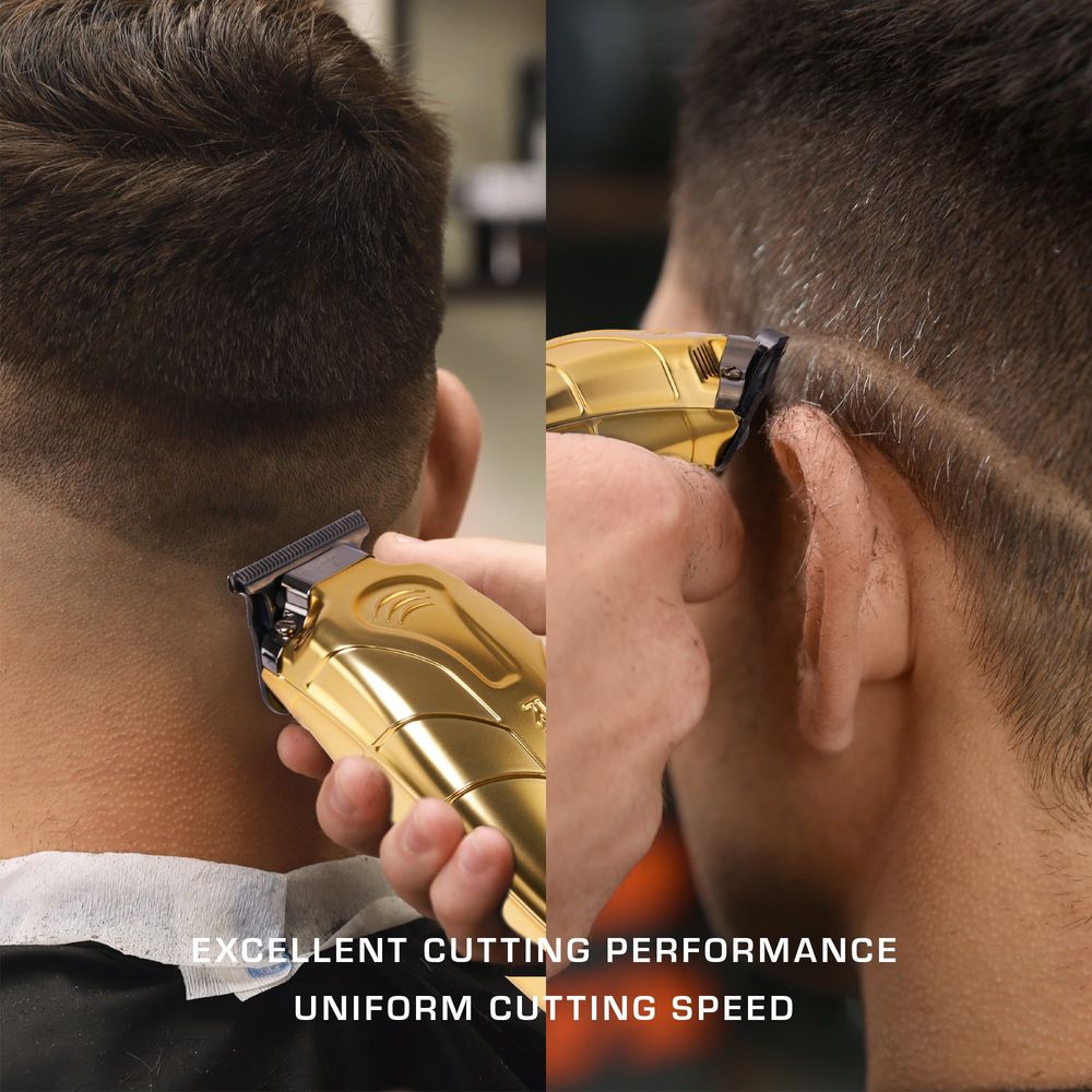 Red Pro Cordless Trimmer – Matte Gold / Black - Beauty Exchange Beauty Supply