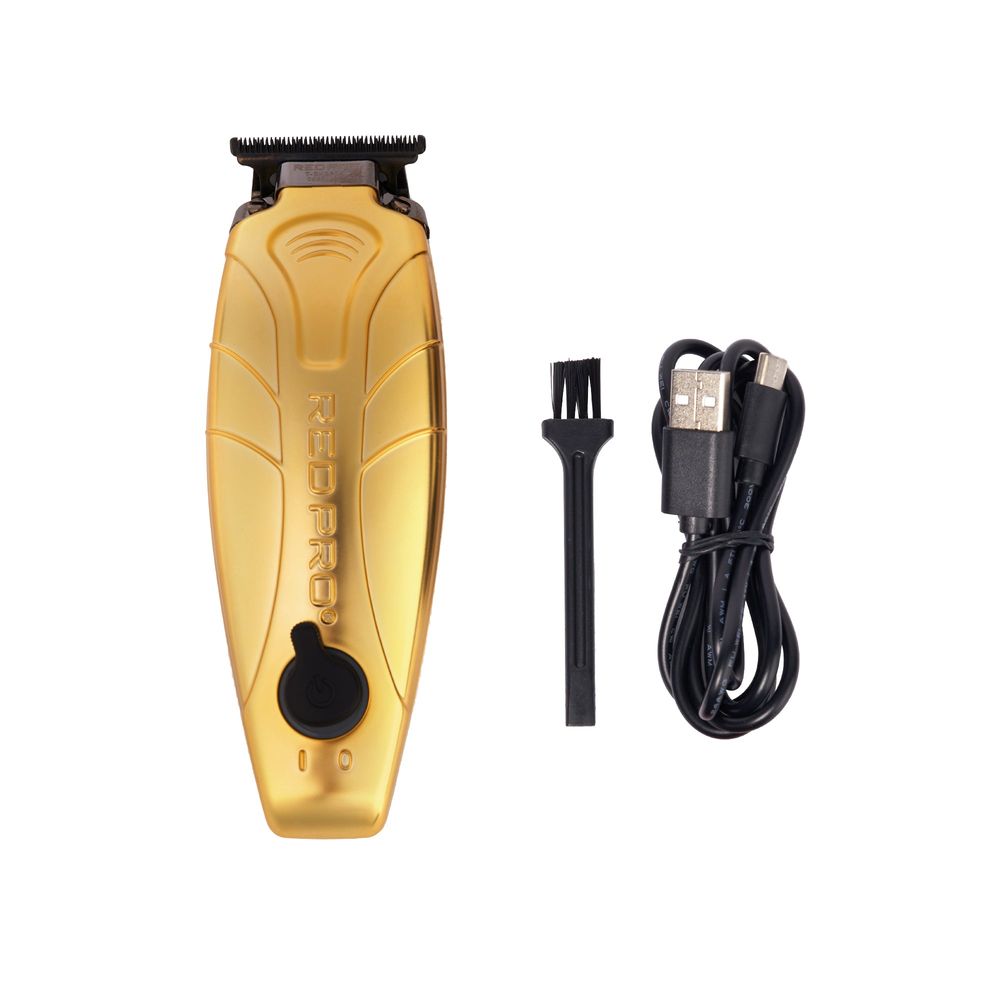 Red Pro Cordless Trimmer – Matte Gold / Black - Beauty Exchange Beauty Supply