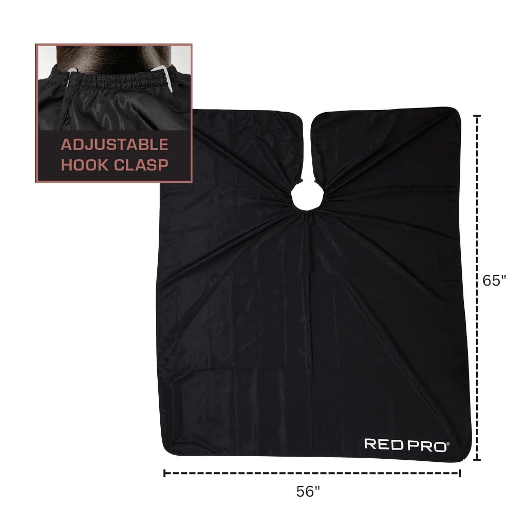 Red Pro Professional Extra-Large Barber Cape - Beauty Exchange Beauty Supply