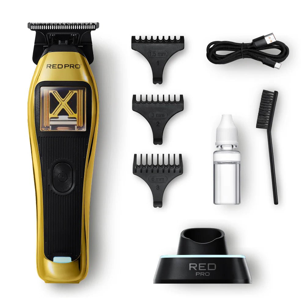 Red PRO X - King Vector Motor Cordless Trimmer - Beauty Exchange Beauty Supply
