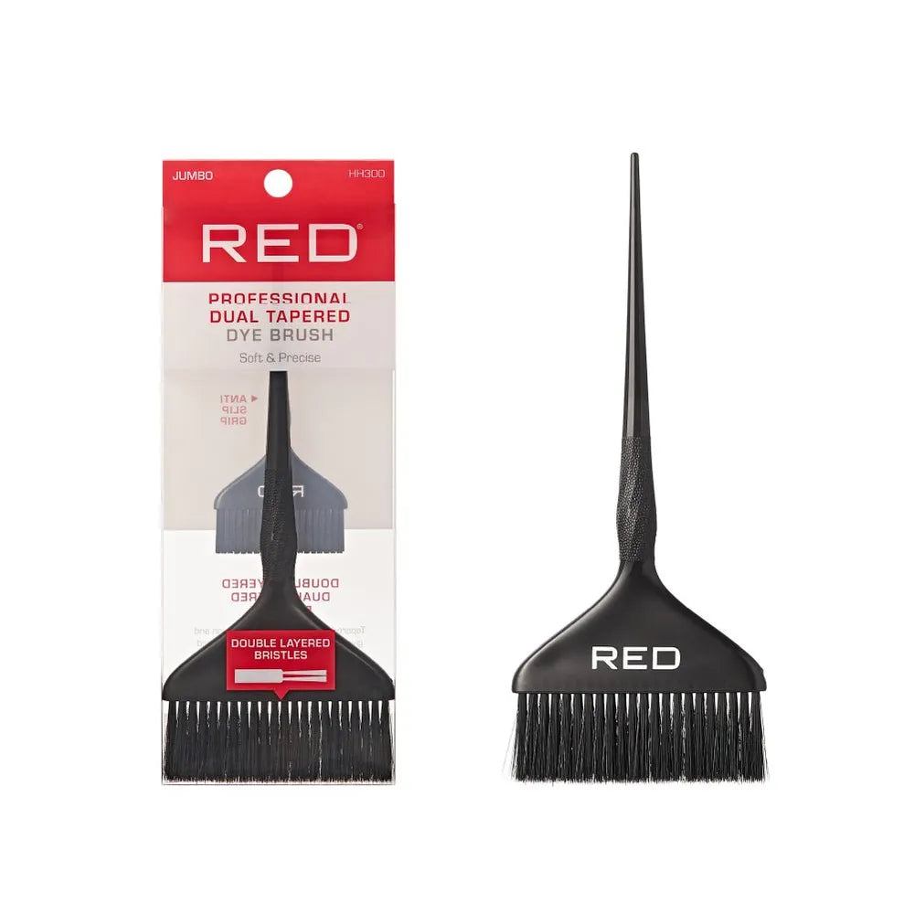 Red Professional Dual Tapered Dye Brush Jumbo - Beauty Exchange Beauty Supply