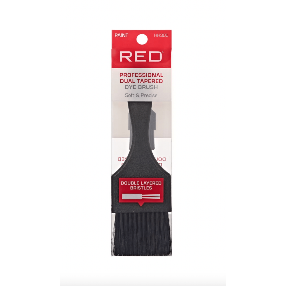Red Professional Dual Tapered Dye Paint Brush - Beauty Exchange Beauty Supply