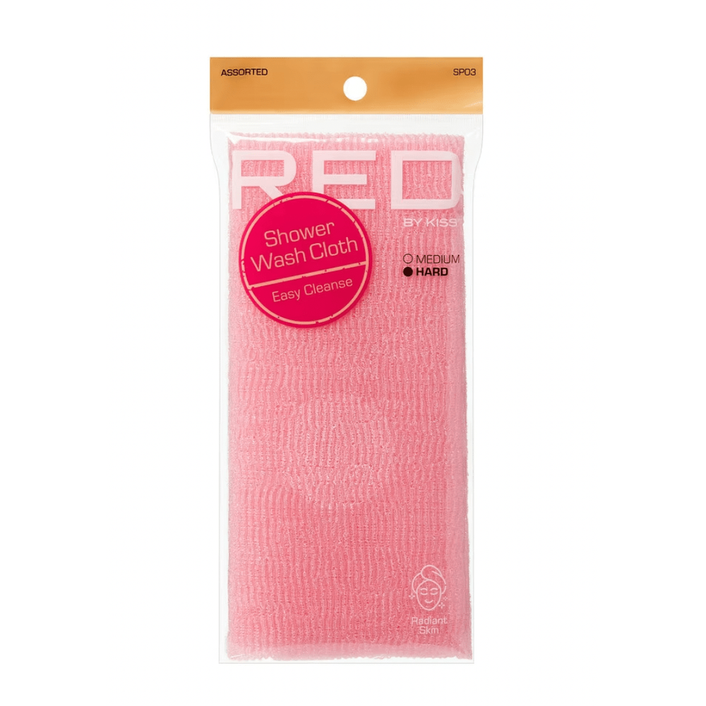 RED Spa Bath Essentials – Shower Ball, Wash Cloth, Exfoliating Gloves & Mitt (Assorted Set) - Beauty Exchange Beauty Supply