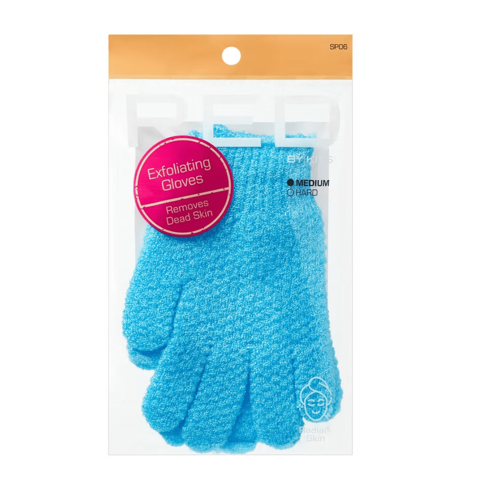 RED Spa Bath Essentials – Shower Ball, Wash Cloth, Exfoliating Gloves & Mitt (Assorted Set) - Beauty Exchange Beauty Supply