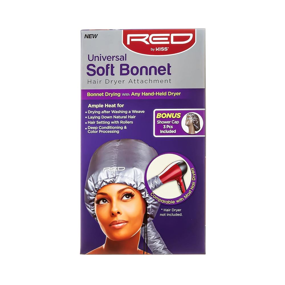 Red Universal Soft Bonnet Hair Dryer Attachment - Beauty Exchange Beauty Supply