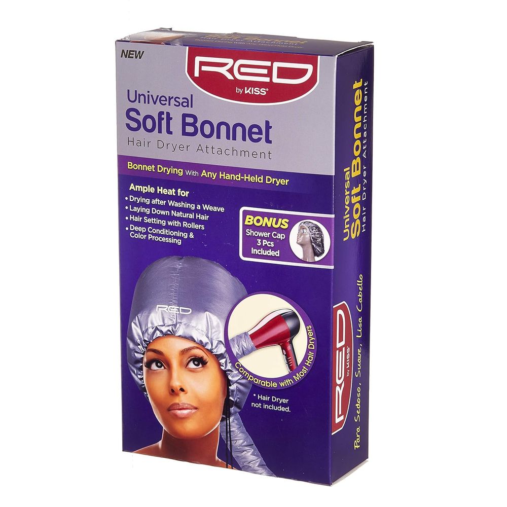 Red Universal Soft Bonnet Hair Dryer Attachment - Beauty Exchange Beauty Supply