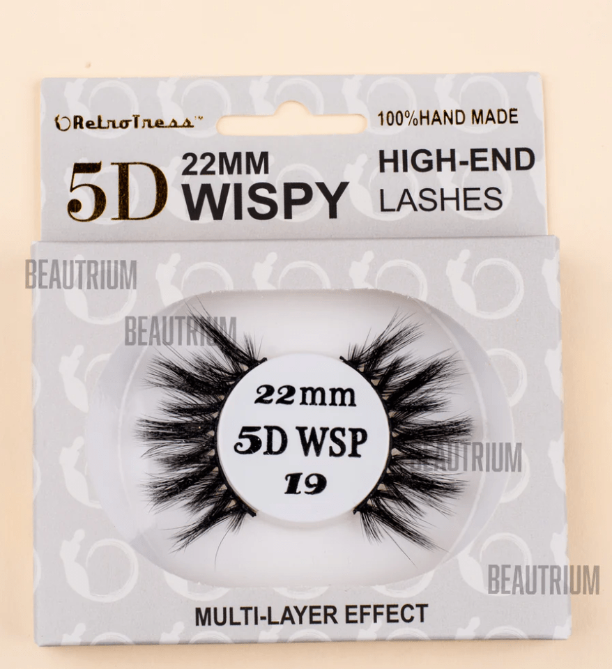 RetroTress 5D Mink Lashes 22mm – Wispy Styles 01–22 - Beauty Exchange Beauty Supply
