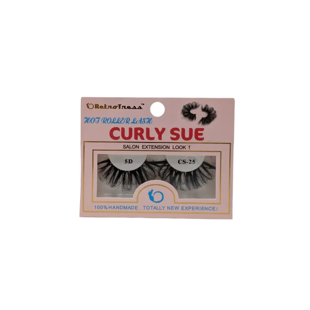 Retrotress Curly Sue Lashes – Hot Roller Lash Salon Extension Look | 100% Handmade | Available in Sizes #1 - #30 - Beauty Exchange Beauty Supply