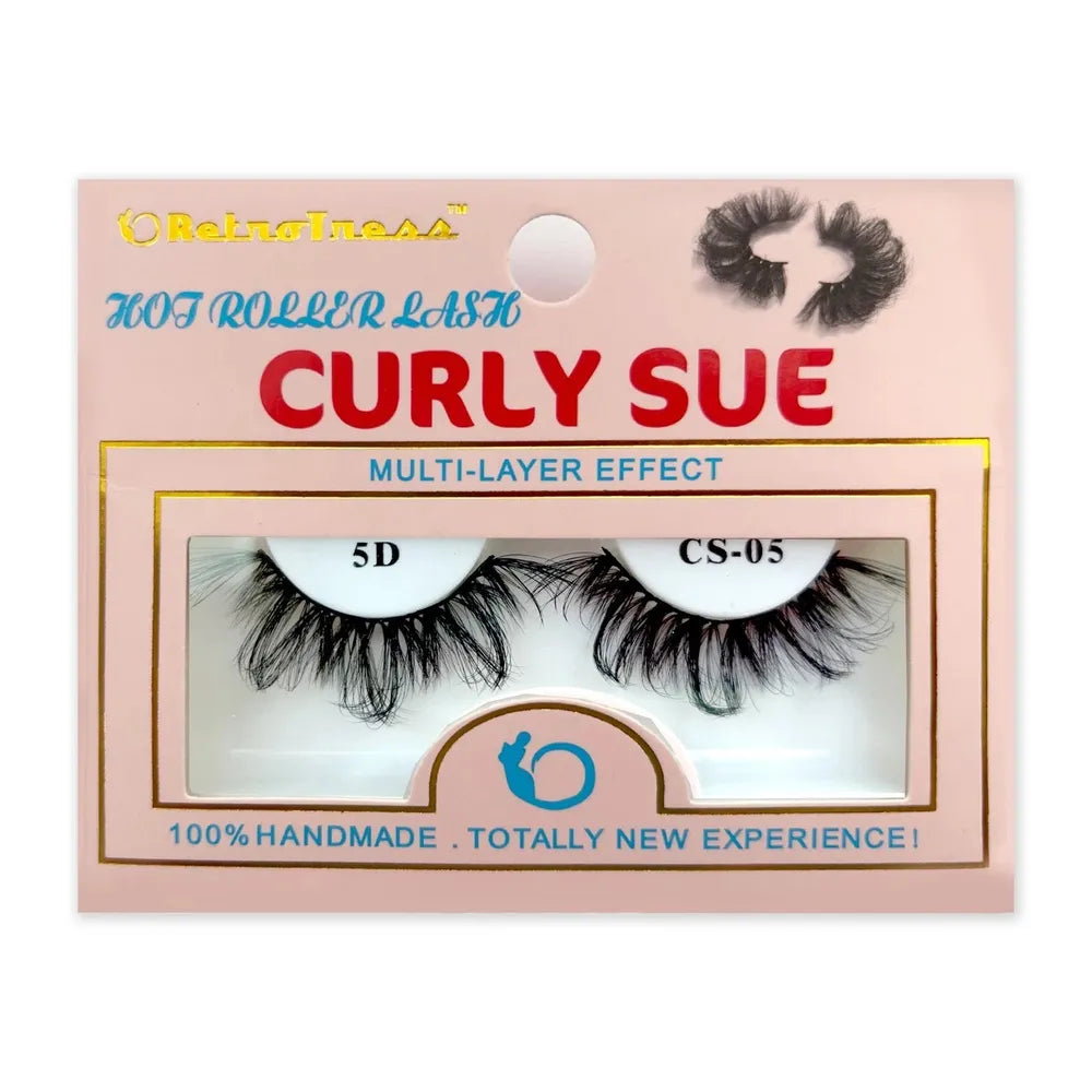 Retrotress Curly Sue Lashes – Hot Roller Lash Salon Extension Look | 100% Handmade | Available in Sizes #1 - #30 - Beauty Exchange Beauty Supply