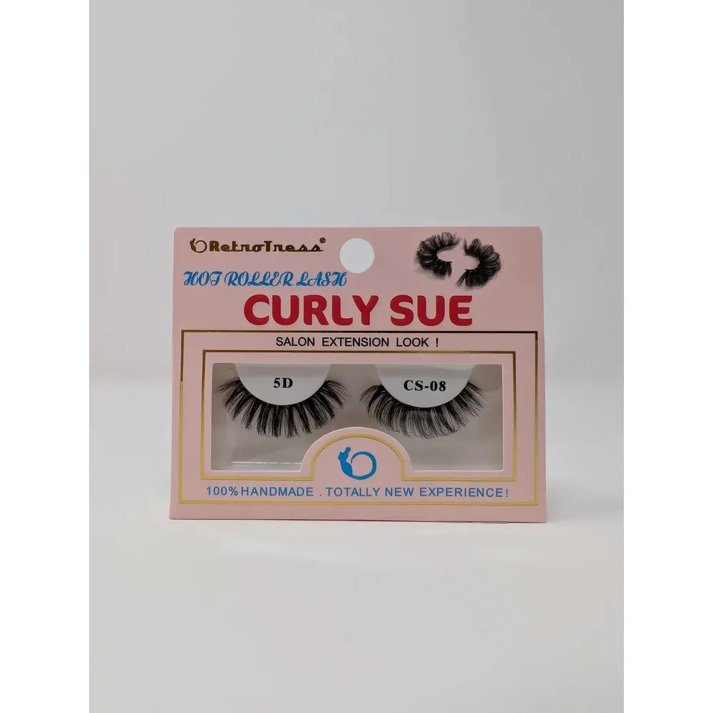 Retrotress Curly Sue Lashes – Hot Roller Lash Salon Extension Look | 100% Handmade | Available in Sizes #1 - #30 - Beauty Exchange Beauty Supply