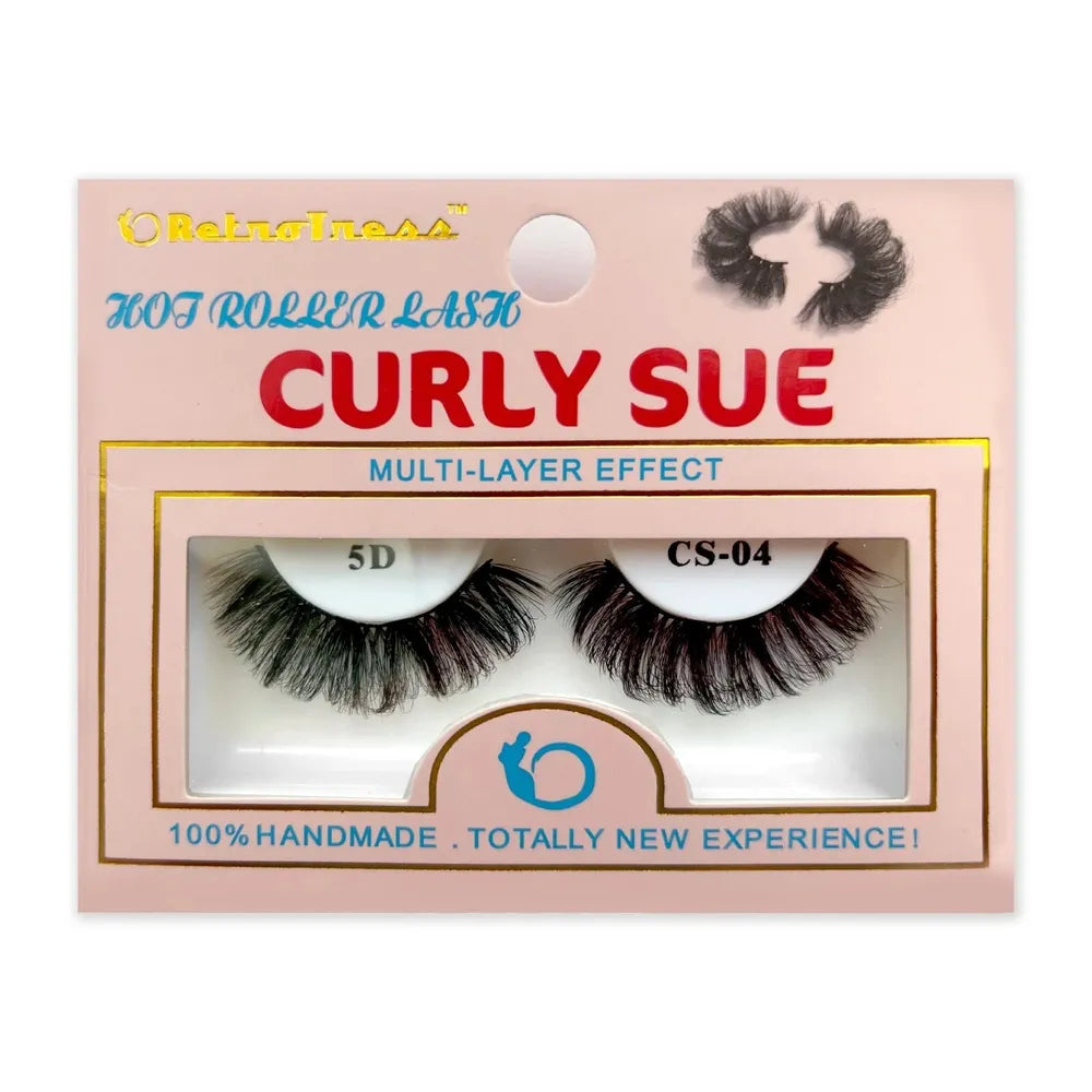 Retrotress Curly Sue Lashes – Hot Roller Lash Salon Extension Look | 100% Handmade | Available in Sizes #1 - #30 - Beauty Exchange Beauty Supply
