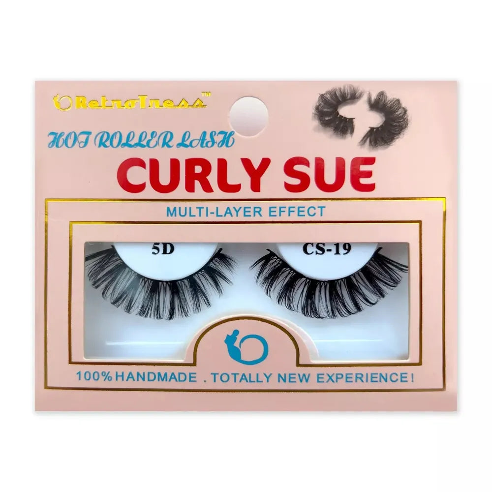 Retrotress Curly Sue Lashes – Hot Roller Lash Salon Extension Look | 100% Handmade | Available in Sizes #1 - #30 - Beauty Exchange Beauty Supply