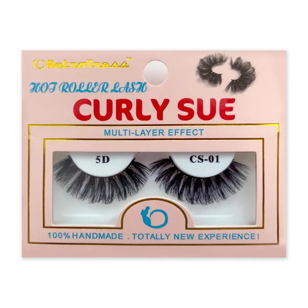 Retrotress Curly Sue Lashes – Hot Roller Lash Salon Extension Look | 100% Handmade | Available in Sizes #1 - #30 - Beauty Exchange Beauty Supply