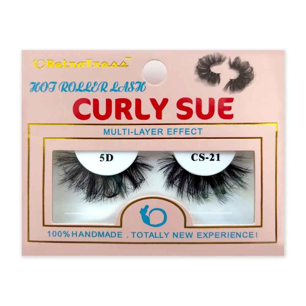 Retrotress Curly Sue Lashes – Hot Roller Lash Salon Extension Look | 100% Handmade | Available in Sizes #1 - #30 - Beauty Exchange Beauty Supply