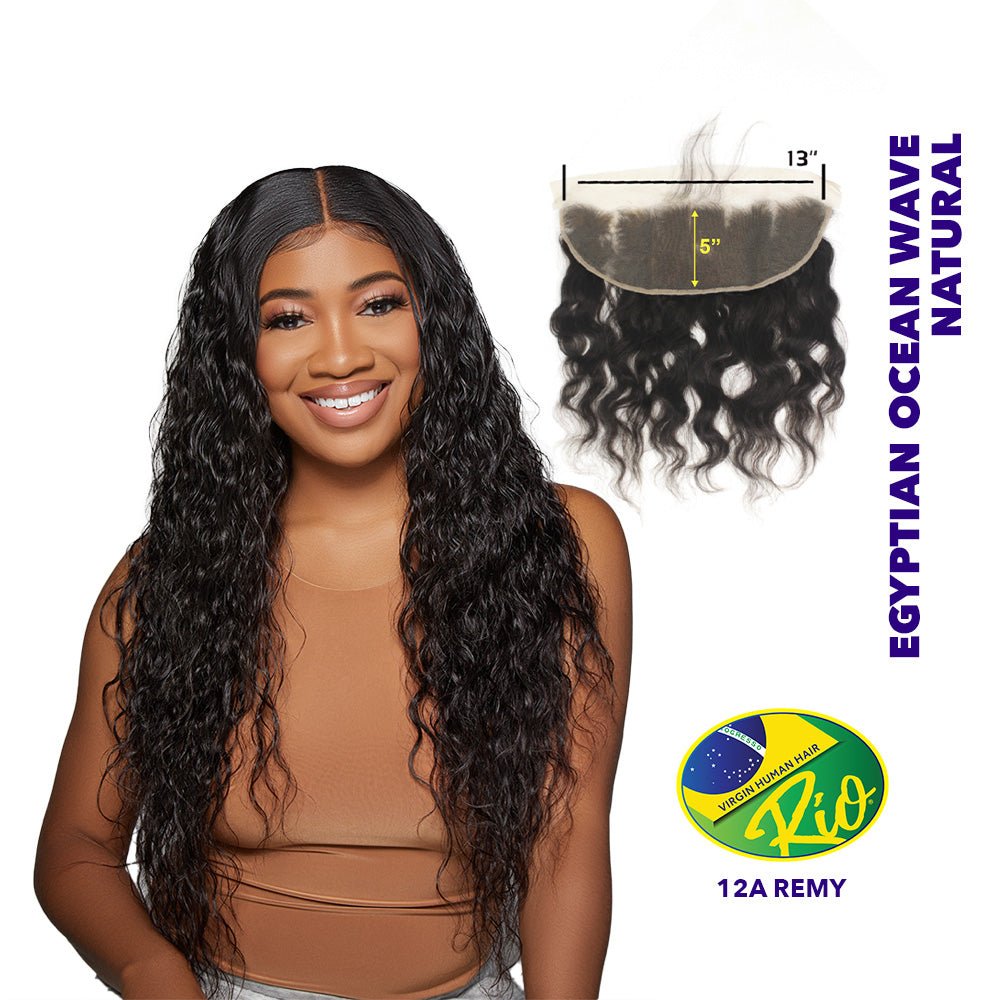 Rio 100% Virgin Human Hair 13x5 Frontal - Egyptian Ocean Wave - Beauty Exchange Beauty Supply