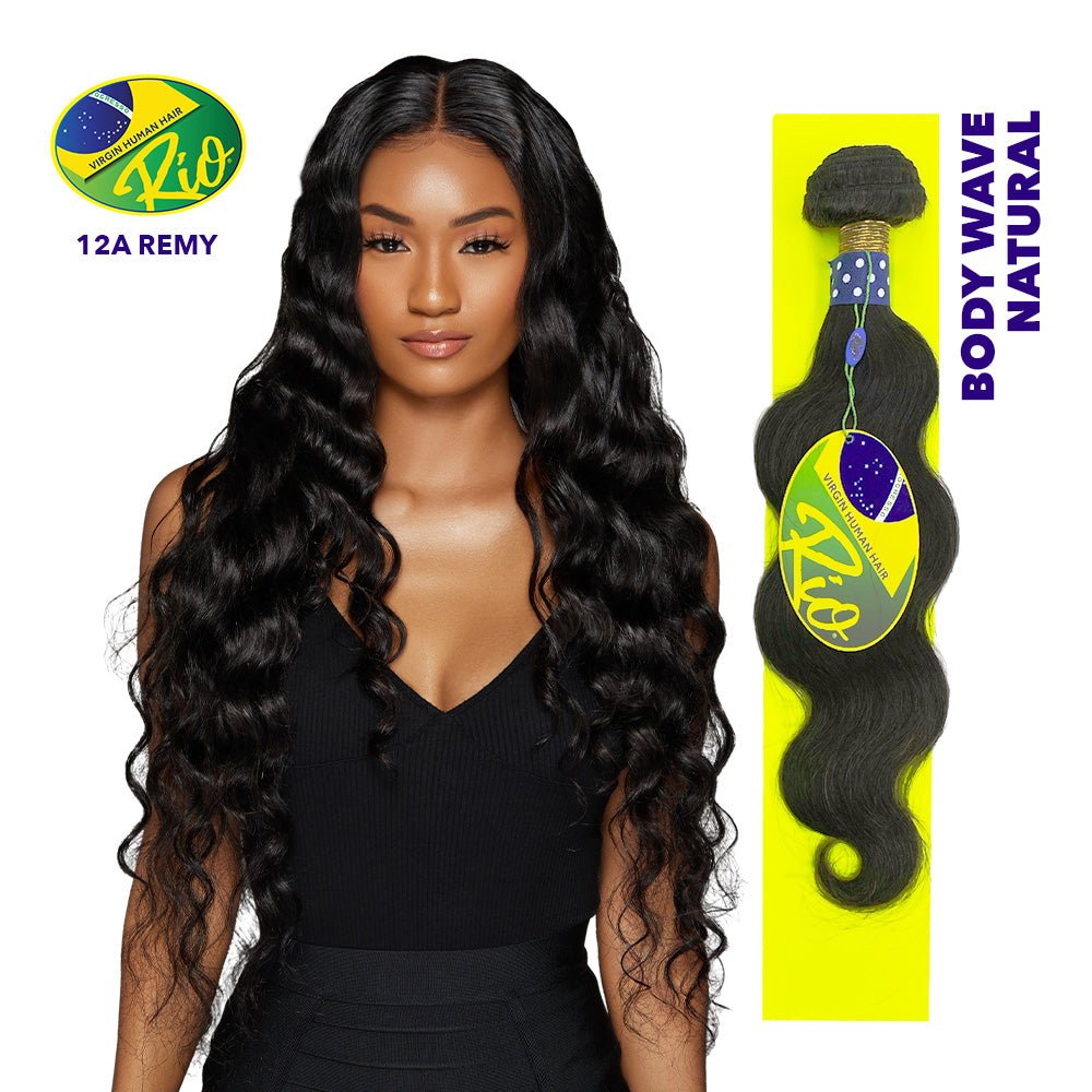 Rio 100% Virgin Human Hair Body Wave Single Bundles - Natural Color - Beauty Exchange Beauty Supply