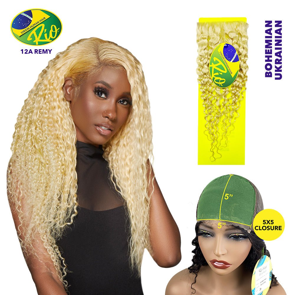 Rio 100% Virgin Human Hair Bohemian 5x5 Closure - Ukranian - Beauty Exchange Beauty Supply