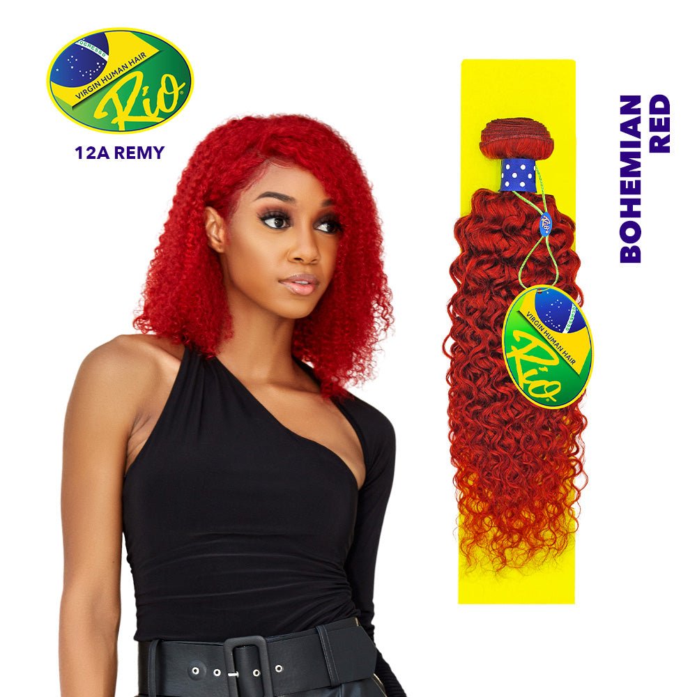 Rio 100% Virgin Human Hair Bohemian Single Bundles - Red - Beauty Exchange Beauty Supply