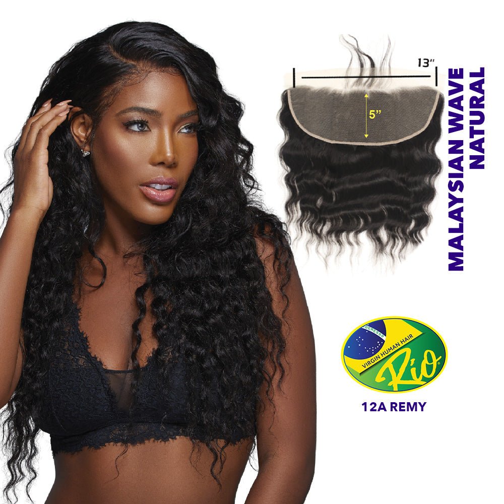 Rio 100% Virgin Human Hair Malaysian Wave 13x5 Closure - Natural Color - Beauty Exchange Beauty Supply