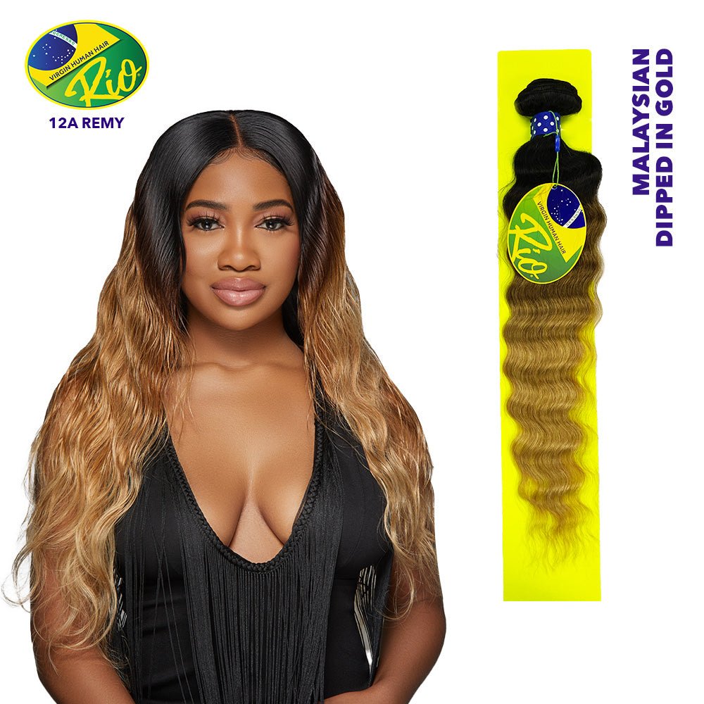 Rio 100% Virgin Human Hair Malaysian Wave Single Bundles - Dipped In Gold - Beauty Exchange Beauty Supply
