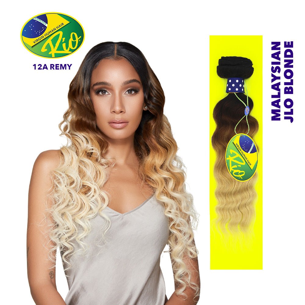Rio 100% Virgin Human Hair Malaysian Wave Single Bundles - JLO Blonde - Beauty Exchange Beauty Supply