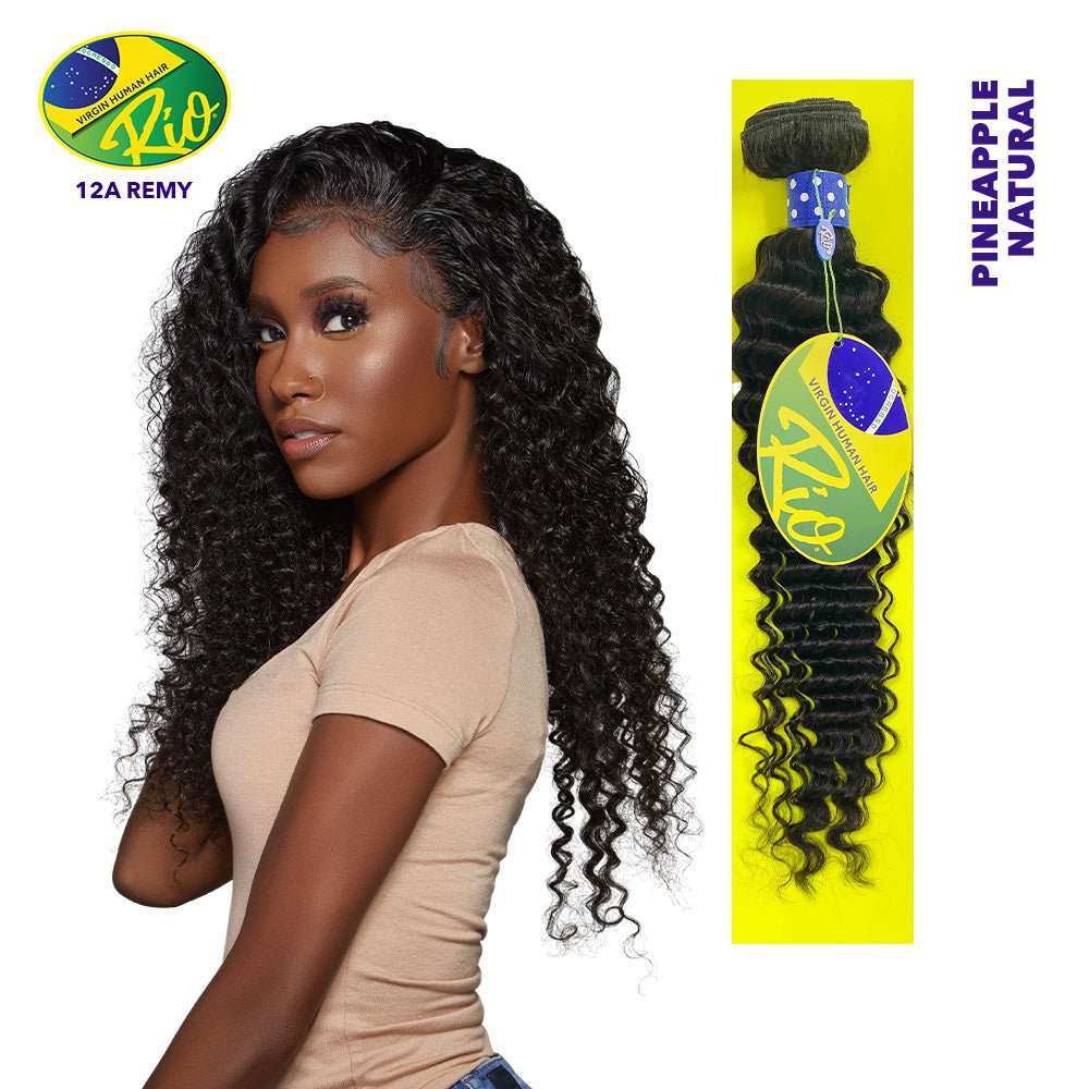 Rio 100% Virgin Human Hair Pineapple Curl Single Bundles - Natural Color - Beauty Exchange Beauty Supply