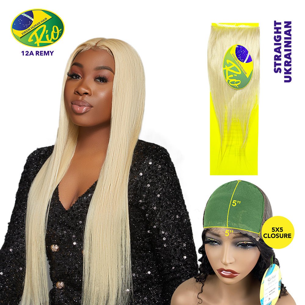 Rio 100% Virgin Human Hair Straight 5x5 Closure - Ukranian - Beauty Exchange Beauty Supply