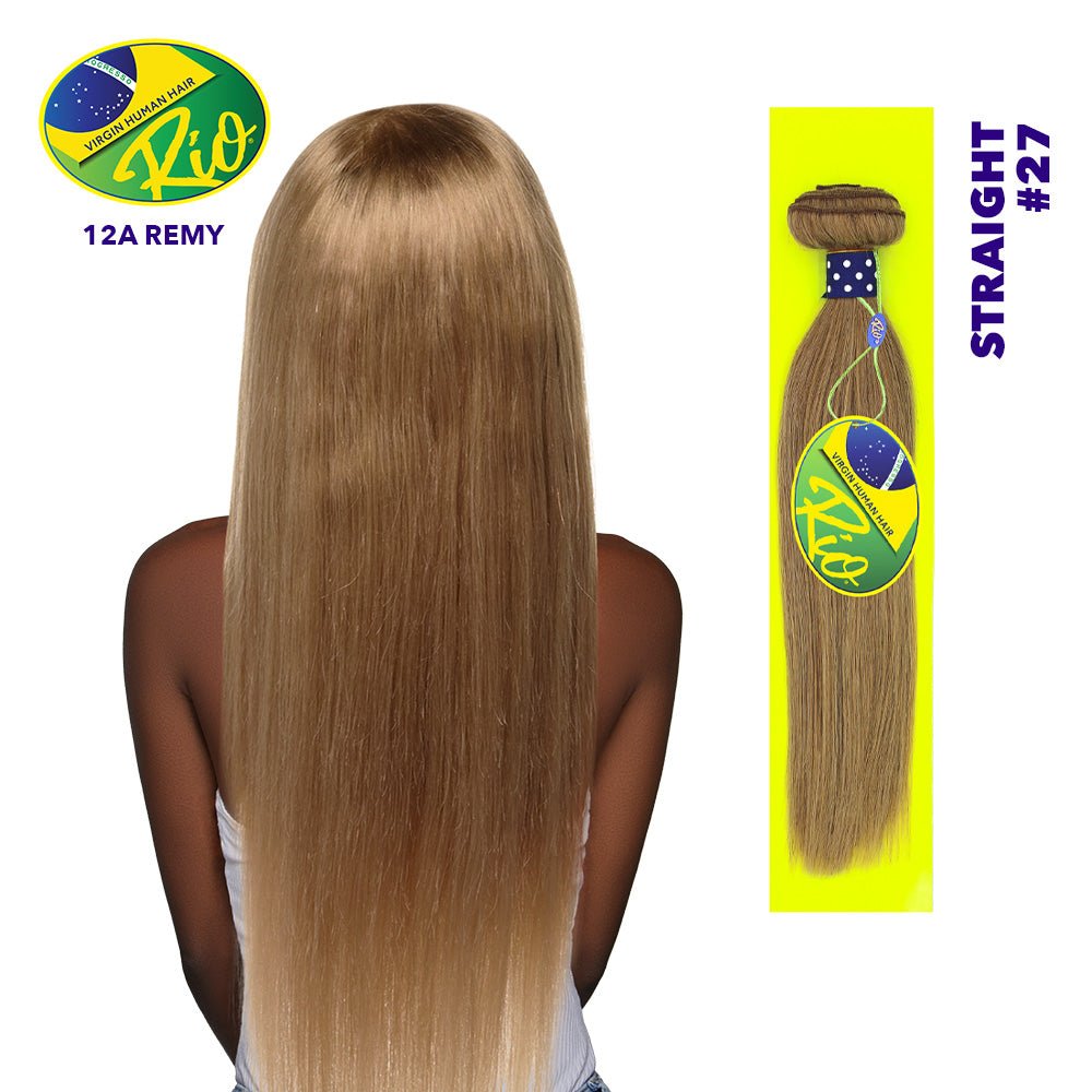 Rio 100% Virgin Human Hair Straight Single Bundles - #27 - Beauty Exchange Beauty Supply