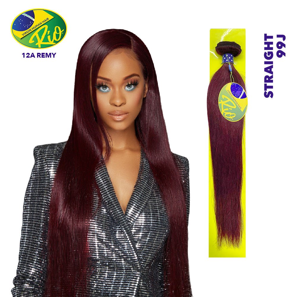 Rio 100% Virgin Human Hair Straight Single Bundles - #99J - Beauty Exchange Beauty Supply