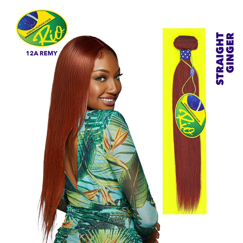 Rio 100% Virgin Human Hair Straight Single Bundles - Ginger - Beauty Exchange Beauty Supply