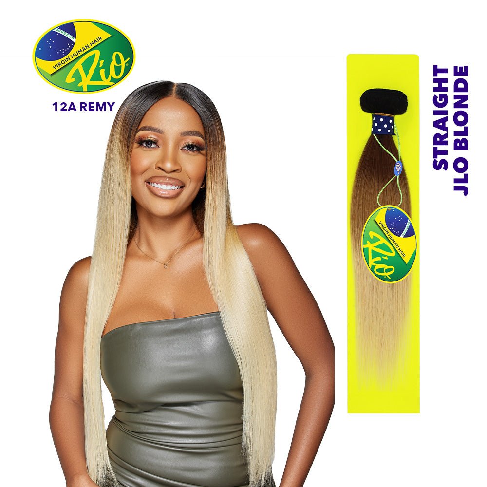 Rio 100% Virgin Human Hair Straight Single Bundles - JLO Blonde - Beauty Exchange Beauty Supply