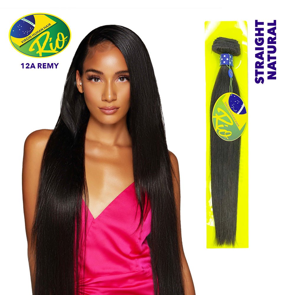 Rio 100% Virgin Human Hair Straight Single Bundles - Natural Color - Beauty Exchange Beauty Supply
