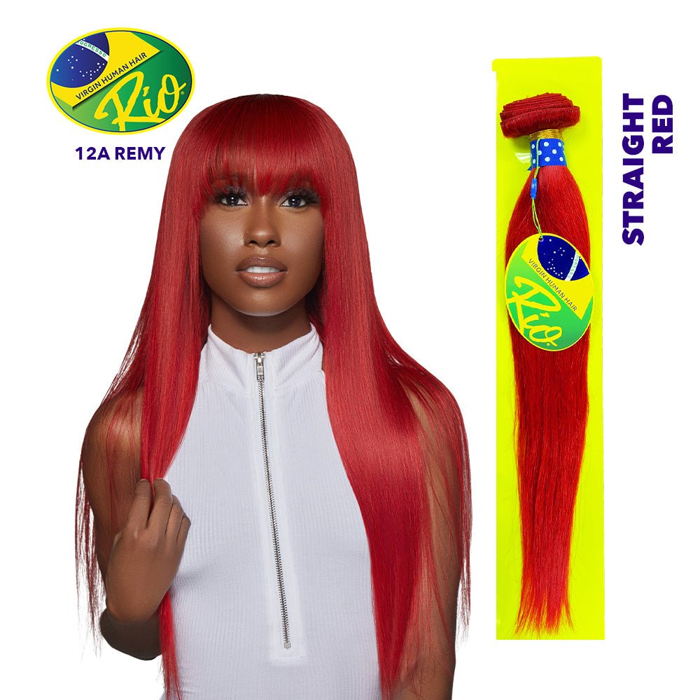 Rio 100% Virgin Human Hair Straight Single Bundles - Red - Beauty Exchange Beauty Supply