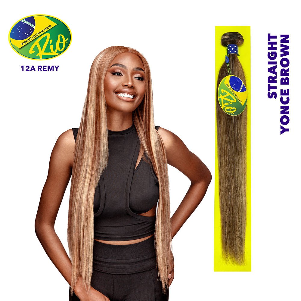 Rio 100% Virgin Human Hair Straight Single Bundles - Yonce Brown - Beauty Exchange Beauty Supply