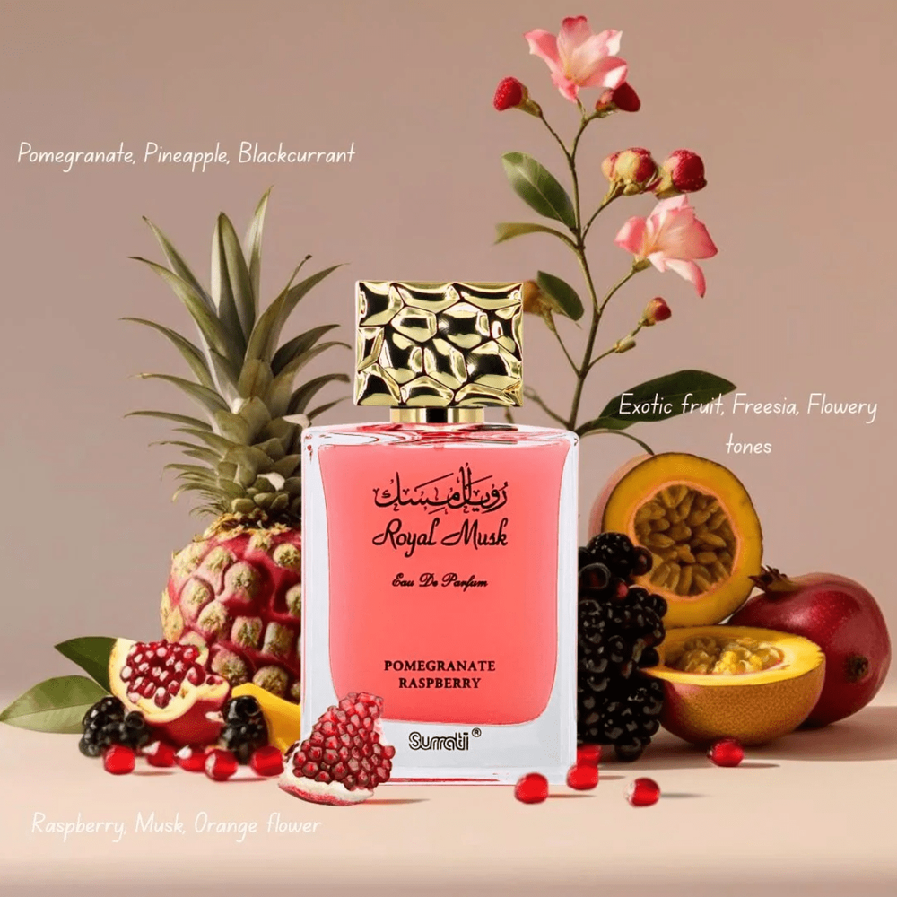 Royal Musk Pomegranate Raspberry EDP by Surrati – 3.4 oz - Beauty Exchange Beauty Supply