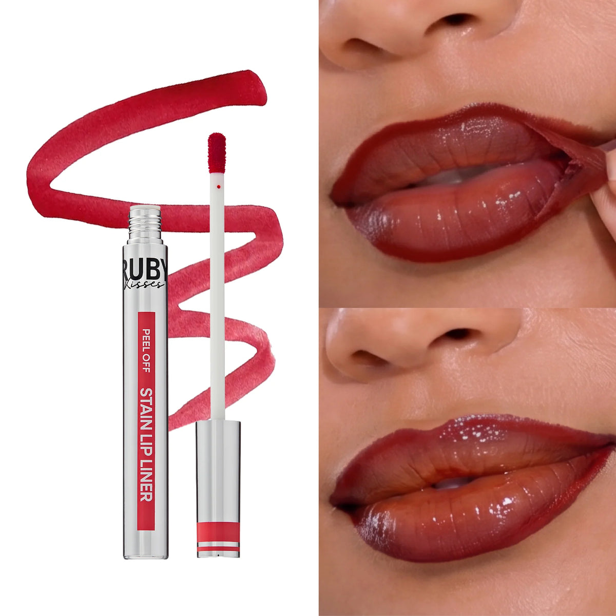 Ruby Kisses Peel Off Stain Lip Liner – 1.5ml